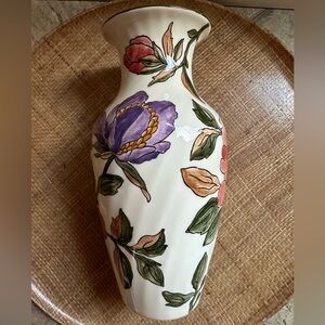 10” Vintage Gen France “Les Grandes Fleurs de Gien” vase